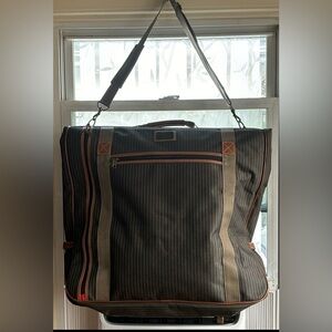 Ricardo Beverly Hills new large suit folded mens leather garment luggage bag